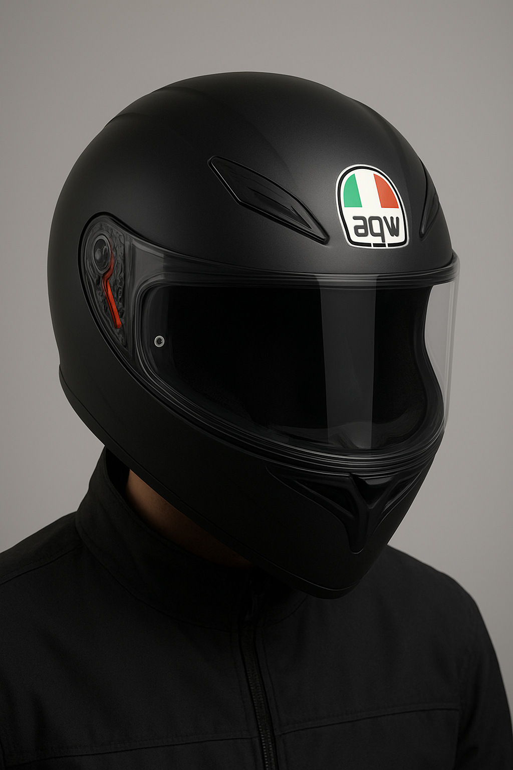 image du casque sur un manequin